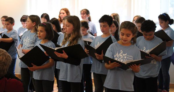 To honor Needham veterans at the Center at the Heights, the Honors Chorus group sang a collection of patriotic songs.