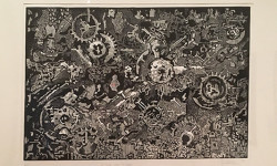 South African prints displayed at Davis