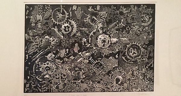 South African prints displayed at Davis