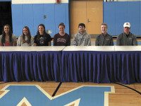Nine Medfield Warriors sign collegiate NLIs