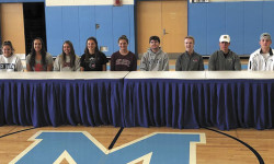 Nine Medfield Warriors sign collegiate NLIs