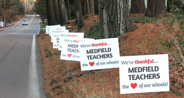 Medfield gives thanks for its teachers