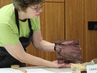 Local painter gives printmaking demonstration