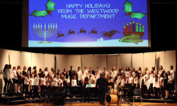 Westwood singers voice holiday cheer