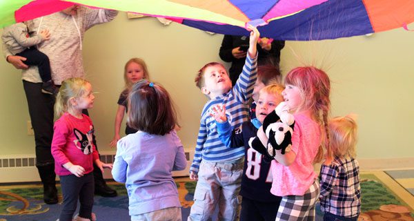 ‘Parachute Play’ celebrates season’s first snowfall