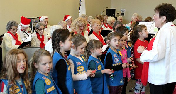 Senior Moments sing for Christmas cheer