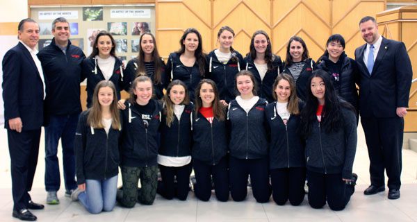 Needham Bank Celebrates girls golf champs