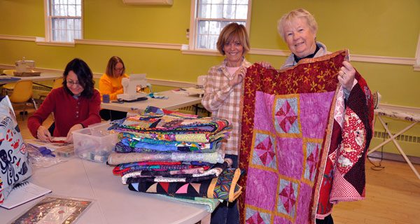 Sherborn residents quilt for a cause