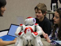 Robots charm Wellesley library visitors