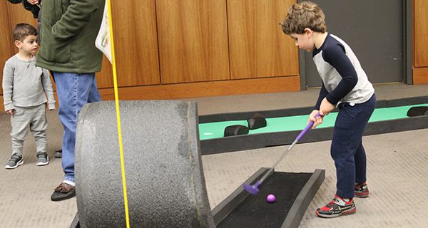 Library tees up mini-golf event