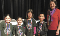 Kids brave cold for spelling bee