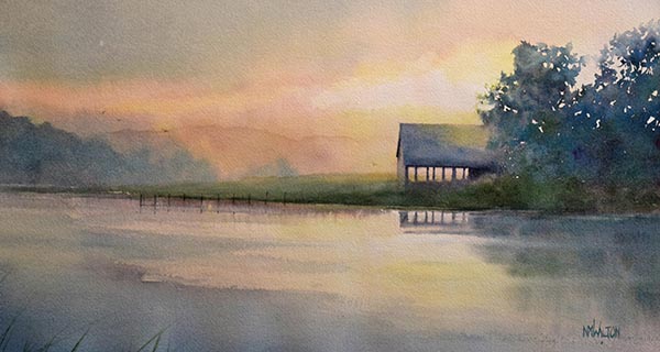 Needham’s Walton exhibiting at watercolor show