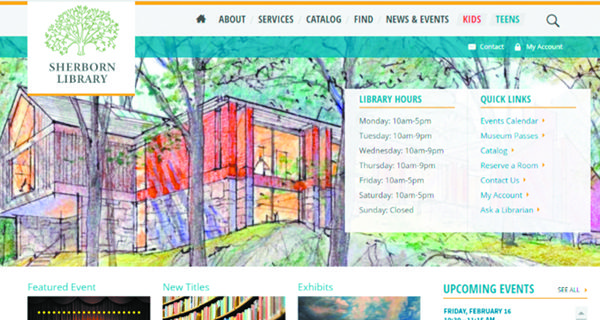Sherborn Library launches new website