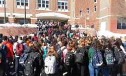 Walpole students participate in national walkout