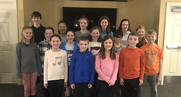 Piano students volunteer at nursing homes