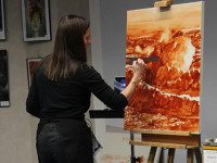 Artists unite for seascape demonstration