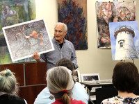 Watercolor artist delivers presentation of dreams