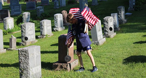 Needham raises a flag for veterans