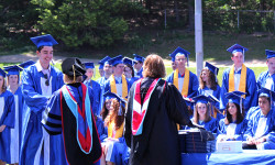 Walpole High grads toss their caps