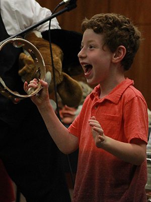 Kids got a chance to learn how use the different drums while also making a lot of noise. Photos by Daniel Curtin