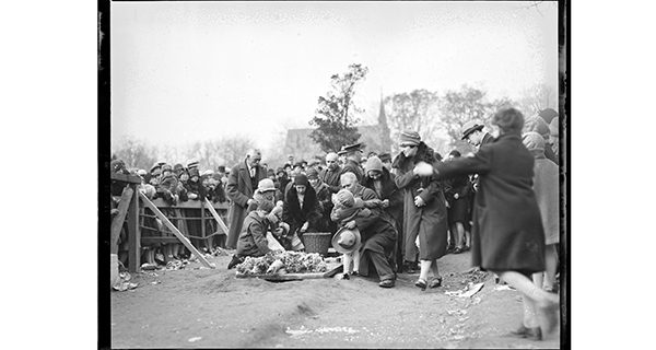 The grave in Holy Cross Cemetery