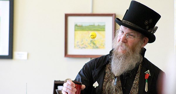 Ed the Wizard wows at Walpole Library