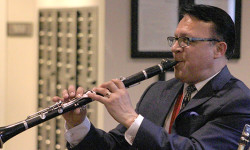 Clyde Wheatley entertains Needham seniors