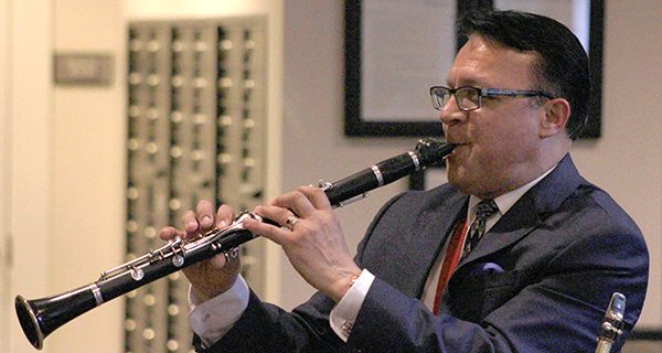 Clyde Wheatley entertains Needham seniors