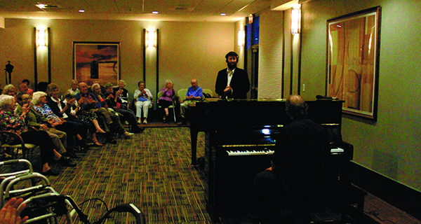 Seniors serenaded by dueling pianists