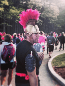 Doug Fox leads the Pink Barbarians at the 2014 Avon Walk.