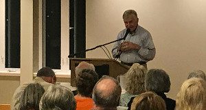 Former Massachusetts Governor Michael Dukakis speaks about a variety of issues at the Center of the Heights.