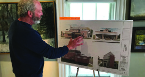Executive Director of the Zullo Gallery, Bill Pope, describes the future building renovations.