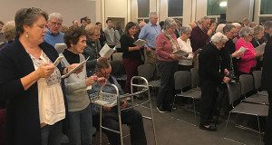 Over 200 people thronged to Temple Beth David’s Interfaith Thanksgiving.
