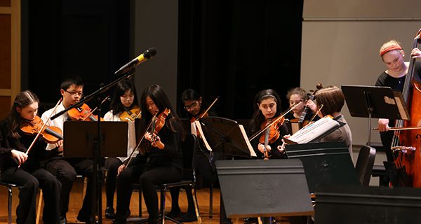 The Middle School Chamber Orchestra plays ‘God Rest Ye Merry Gentlemen.’