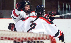 Damren, Goss, Curran backboning Wesleyan hockey