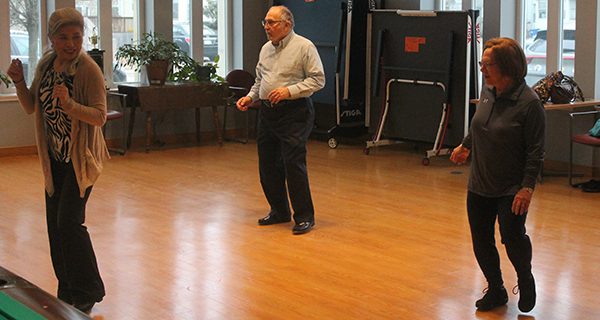 Line dancing provides stress-free exercise
