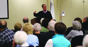 Boston Globe film critic Ty Burr spoke to a full house last Monday evening at the Walpole Library.