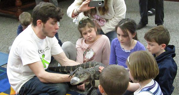 Ark of animals comes to library