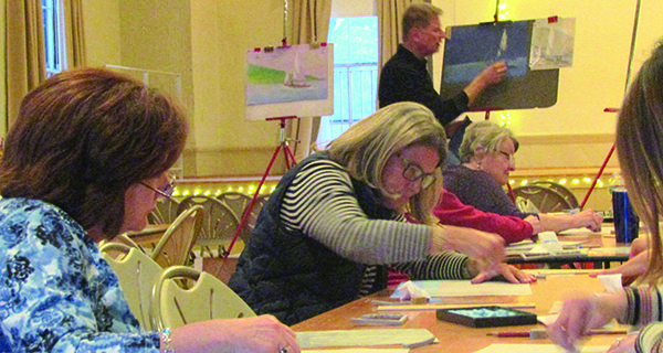 Pastel workshop renders colorful evening