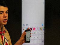 Scouts teach seniors phone technology