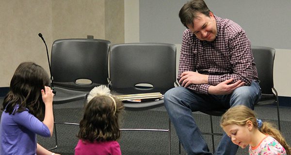 Withrow teaches kids about writing tools