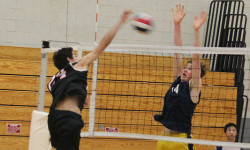 Needham volleyball downs young Wellesley team