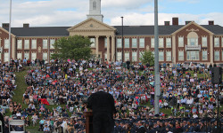 Commencement mixes celebration and mourning