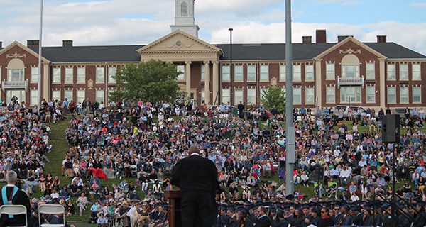 Commencement mixes celebration and mourning