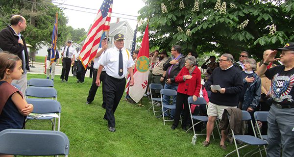 The posting of the colors kicked off Thursday's Memorial Day celebrations.