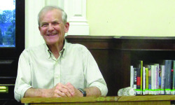 Author David Stephenson addresses Medfield