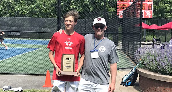 Wellesley’s Collomb wins boys tennis title