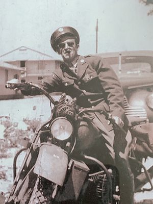 Armand DuBois in 1942 at Fort Riley, Kansas.  Photos by Linda Thomas