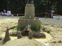 Sand sculptures adorn Farm Pond