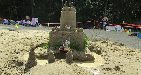 Sand sculptures adorn Farm Pond